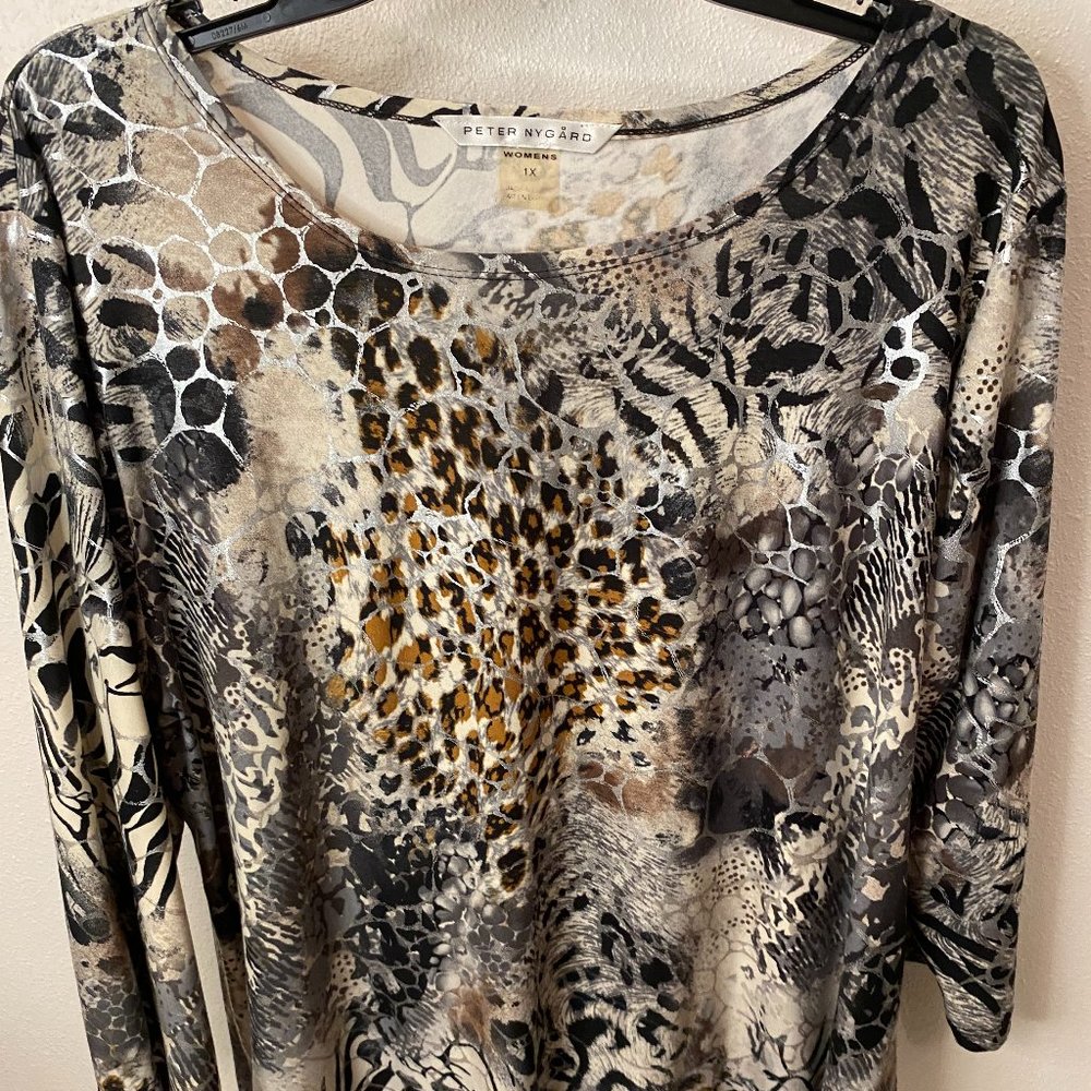 Peter Nygard Animal Print Top